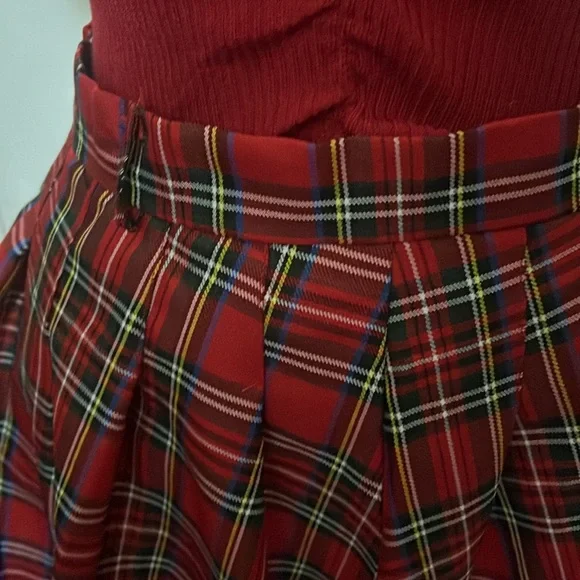 Unbranded pleated checkered skirt - Picture 3 of 4
